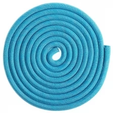 Скакалка для гимнастики утяжелённая с люрексом, 3 м, цвет голубой